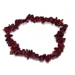 Garnet Gemstone Chip Bracelet